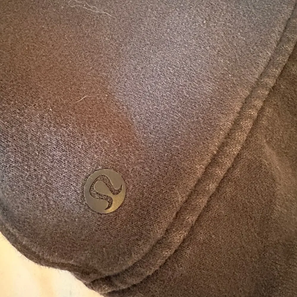 Lululemon Black Fleece Be True Quilted Hoodie Zip Up Jacket Size 4